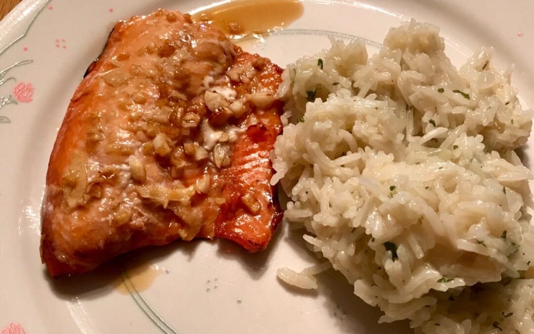 Recipe of the Week – Bourbon Glazed Salmon with Rice Pilot
