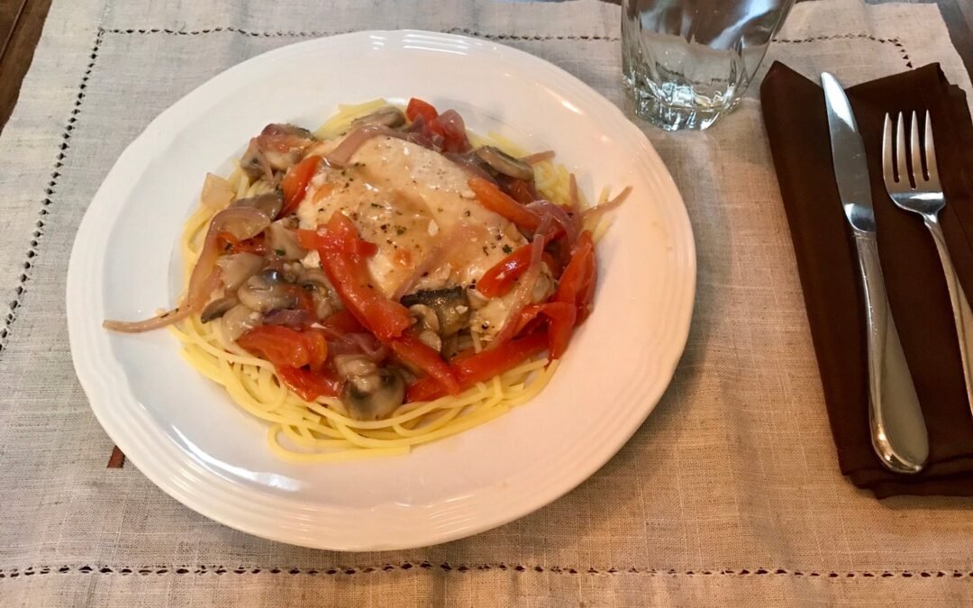 Recipe of the Week – Sautéed Chicken with Garlicky Pasta