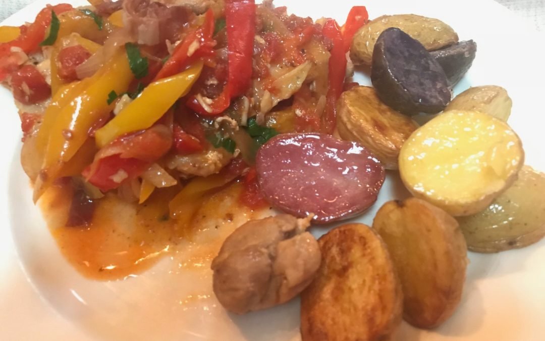 Recipe of the Month – Basque Chicken with Roasted Potatoes